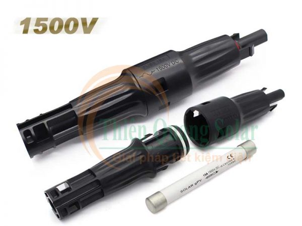 Đầu nối MC4 có cầu chì 1500V DC