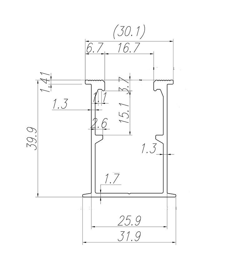 Thanh mini rail nhôm lắp đặt tấm pin mặt trời