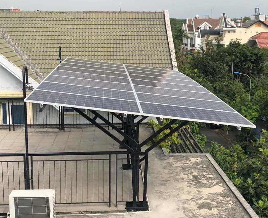 Thanh rail mini nhôm lắp đặt tấm pin mặt trời