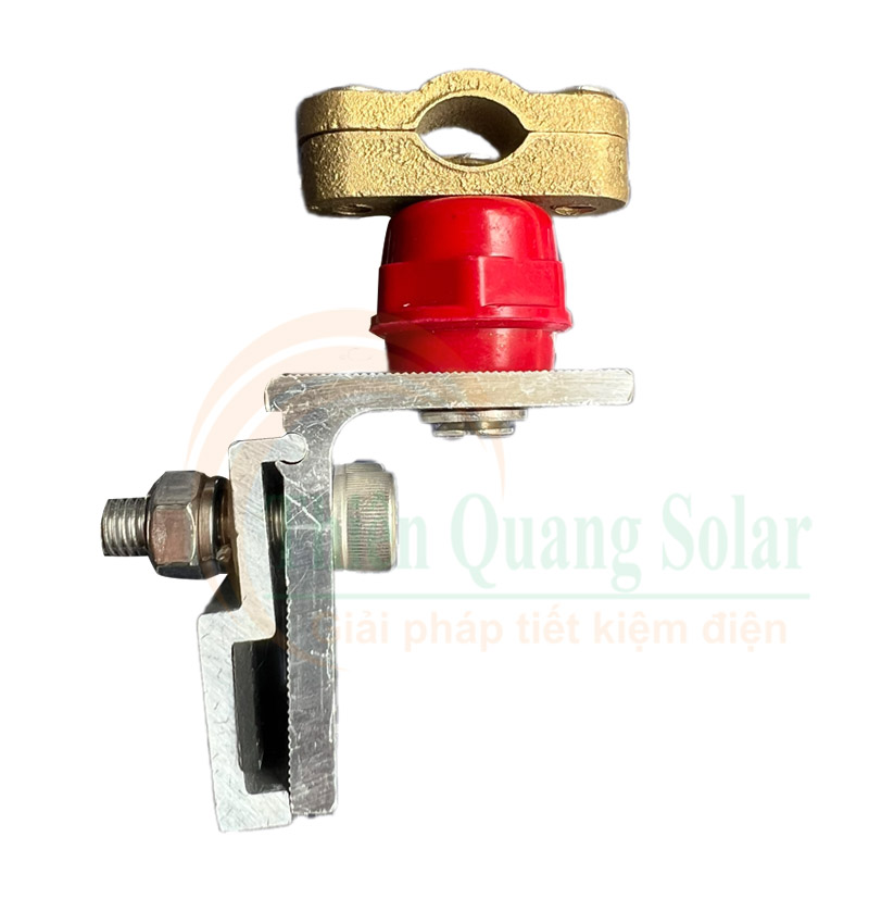 Bộ kẹp sóng tôn seamlock đỡ dây cáp chống sét