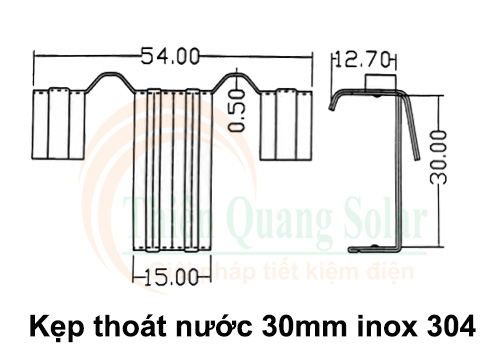 Kẹp thoát nước pin mặt trời có mấy loại?