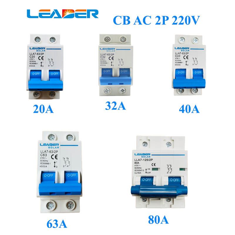 CB DC AC 2P 220V hãng Leader