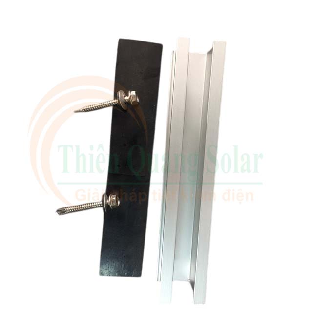Thanh rail mini nhôm lắp đặt tấm pin mặt trời